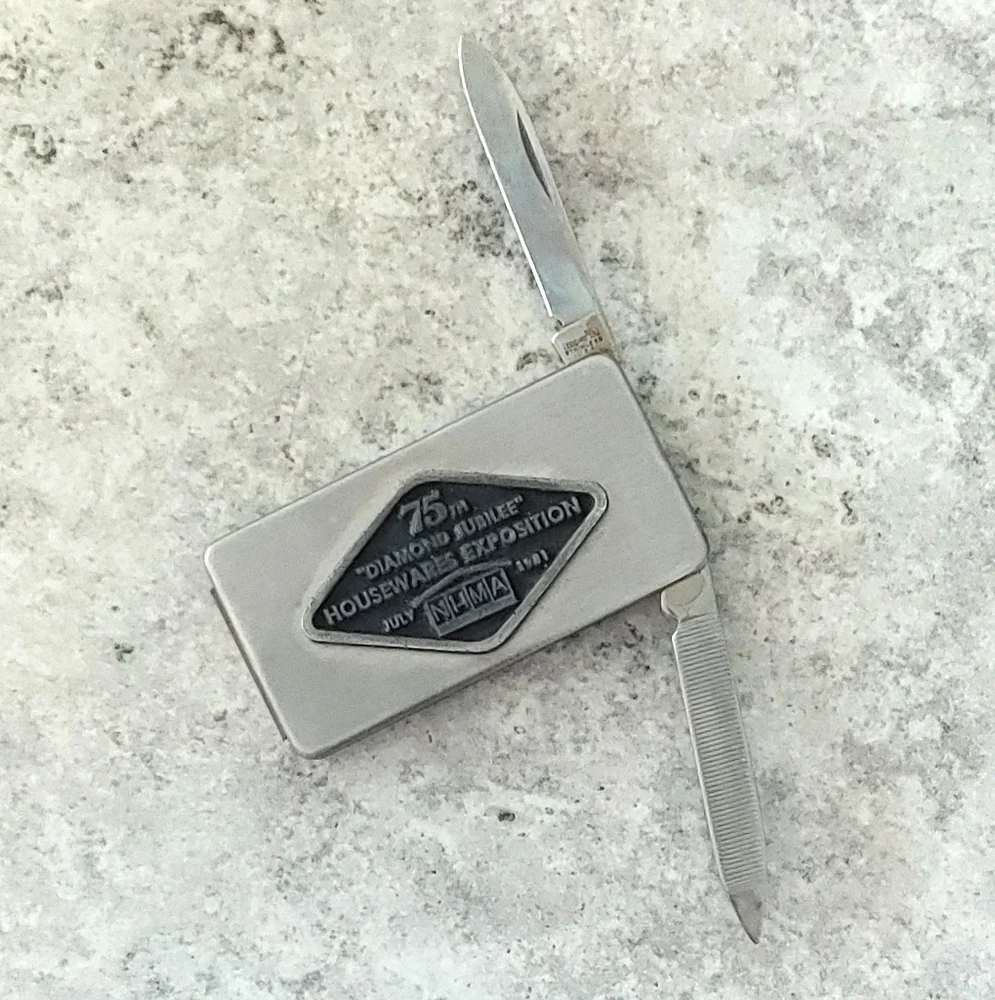 Vintage Money Clip With Knife and File